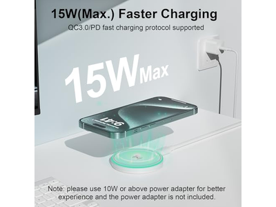 2Pack 15w Magnetisk trådløs oplader