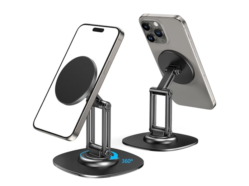 360 roterende metalbase sammenfoldelig mobiltelefonstativ