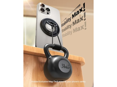Dobbeltsidet magnetisk telefongreb