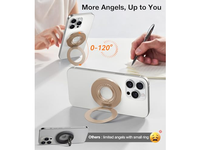 Dobbelt ring pasform til magsafe telefongreb ring indehaver
