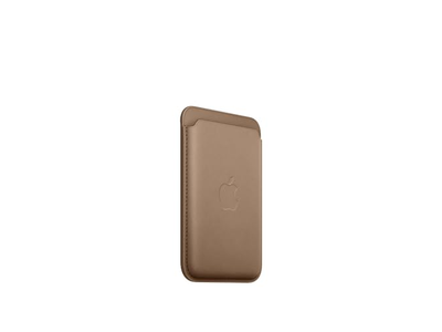 Fine -vævet tegnebog med magsafe - taupe