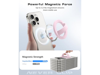 Magnetisk telefongreb aftageligt loop greb