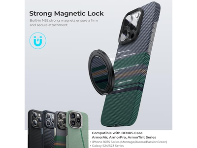 Magnetisk telefongreb Ring Holder Stand for MagSafe