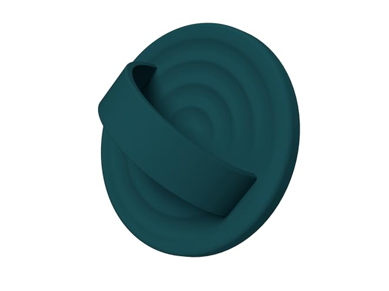 Magnetisk telefon ringgreb indehaver silikone finger loop mørkegrøn