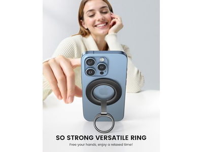 Magnetisk telefon ringgreb står for magsafe