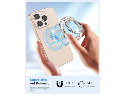 Magnetisk telefon ringholder greb stå med blomsterdesign