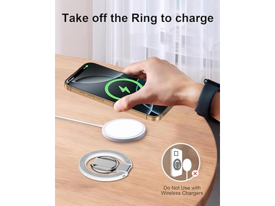 Magnetisk telefonstativ med ringholder og justerbar kickstand