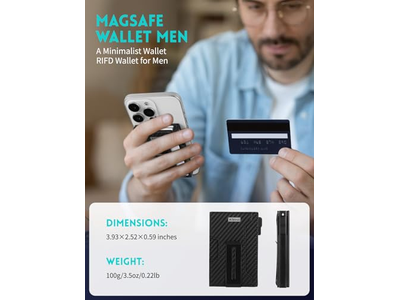 Magnetisk pop-up tegnebog til iPhone har 8 kort og regninger