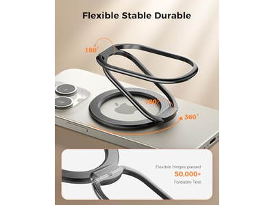 Magsafe telefon ringholder justerbar magnetisk kickstand