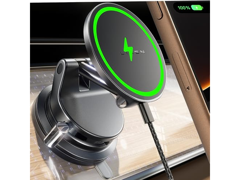 Suge Cup Phone Mount 15W Magsafe Car Mount Charger