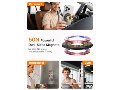 Tosidet magnet mobiltelefon ringholder