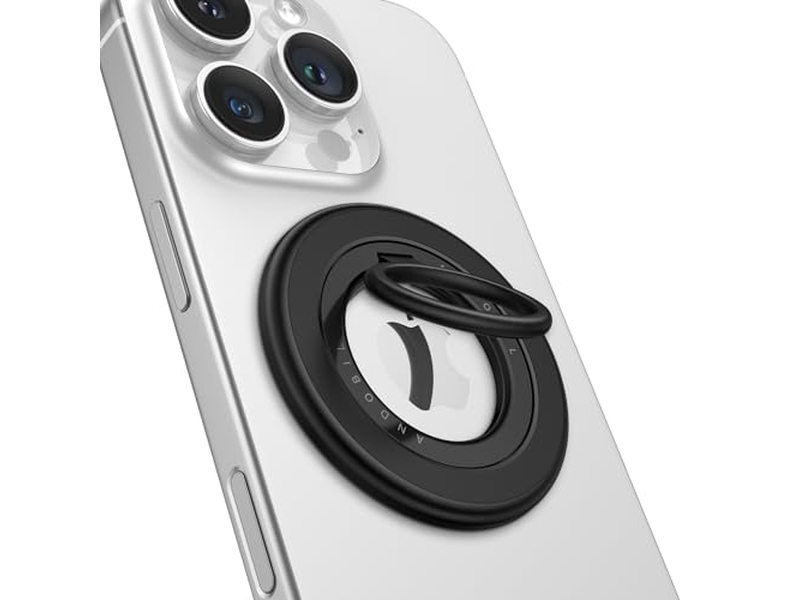 Dobbeltsidet magnetisk telefongreb til MagSafe Strong Ring Holder Blac