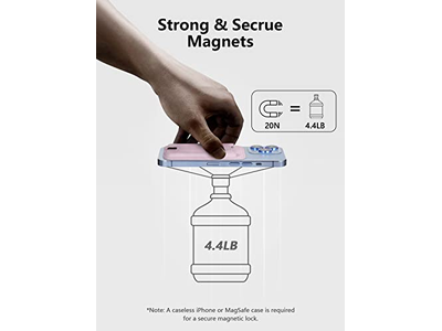 Magnetisk kortholder til iPhone 12-16-serien RFID-blokering passer 4 CA