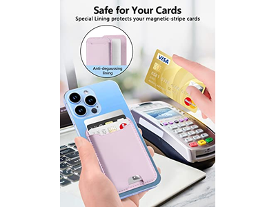 Magnetisk kortholder til iPhone 12-16-serien RFID-blokering passer 4 CA