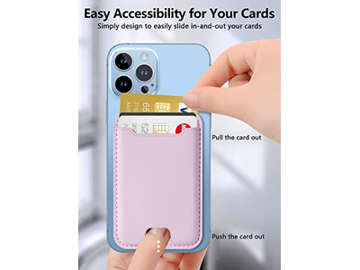 Magnetisk kortholder til iPhone 12-16-serien RFID-blokering passer 4 CA