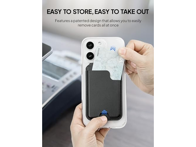 Magnetisk kortholder tegnebog med justerbar stativ for iPhone holder 5