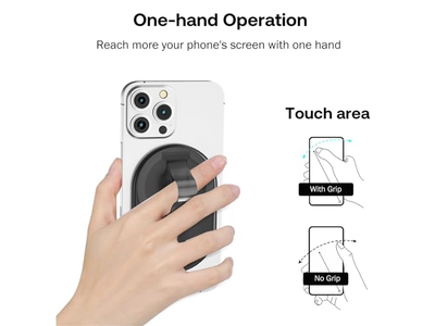 Magnetisk fingertelefongreb og standholder til smartphones klar