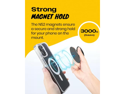 Magnetisk telefongreb - MagSafe kompatible gennemskinnelige slanke letvweig