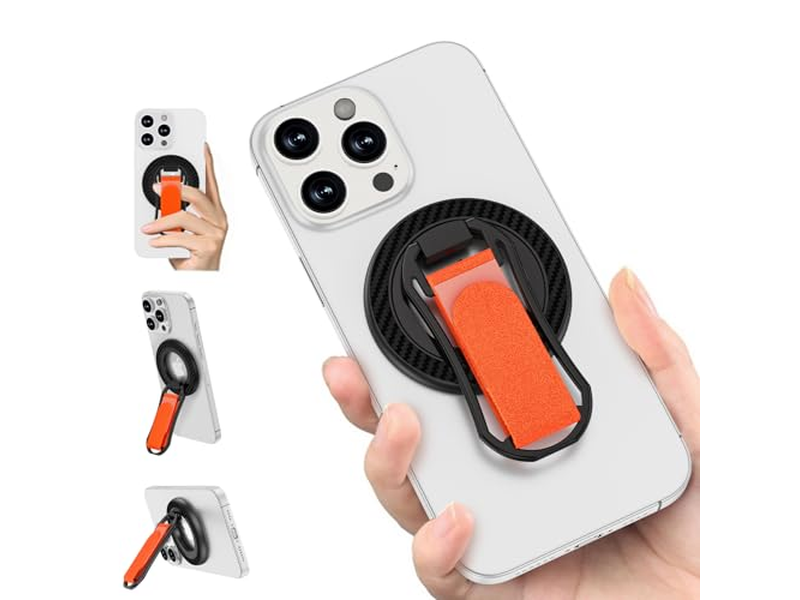 Magnetisk telefongreb til stativ justerbar fingerholder loop til smart
