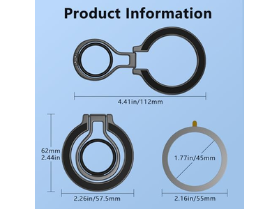 Magnetisk telefongreb holder til mobiltelefoner og smartphones