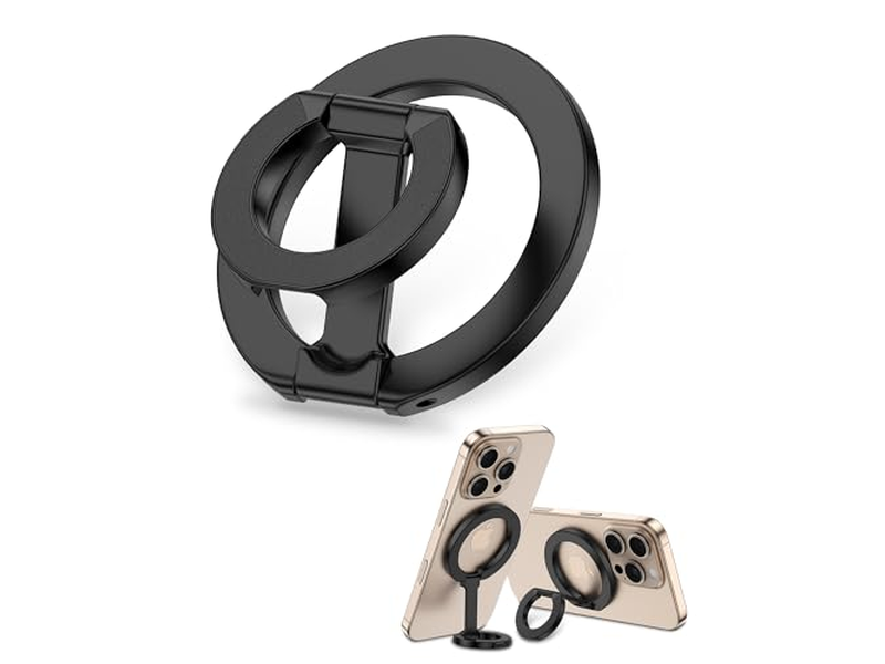Magnetisk telefongreb indehaver med justerbar kickstand loop til smartpho