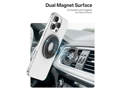 Magnetisk telefongreb Ringholder stativ kompatibel med iPhone og Andro
