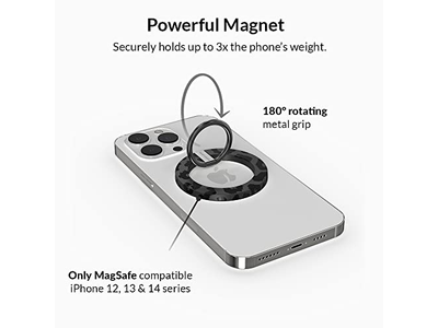 Magnetisk telefongreb med justerbart stativ - aftageligt tilbehør til