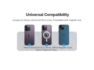 Magnetisk telefongreb med udvidelig kickstand kompatibel med MagSafe