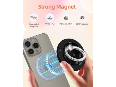 Magnetisk telefon ringholder kompatibel med MagSafe
