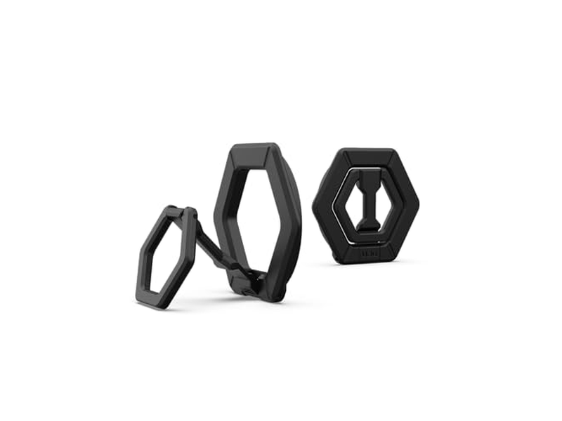 Magnetisk telefonringstativ med aftageligt fingergreb og 360 rotation