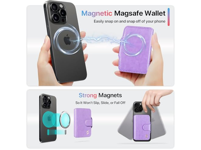 Magnetisk telefon tegnebogskortholder med RFID blokerer 5 slots til 7 CA