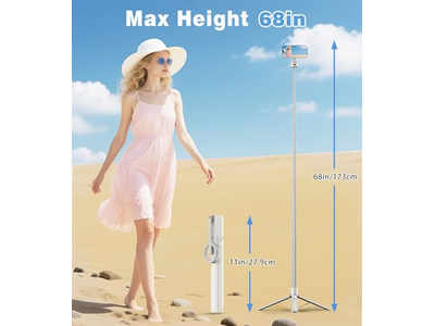 Magnetisk selfie stick stativ med aluminium stærk magnetisk indehaver