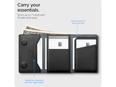 Magnetisk tegnebogskort Holder Cash Trifold Wallet Stand for MagSafe