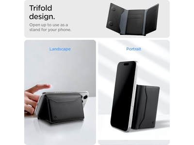 Magnetisk tegnebogskort Holder Cash Trifold Wallet Stand for MagSafe
