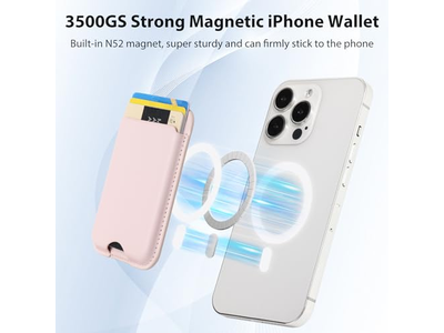 Magnetisk tegnebog kompatibel med MagSafe 2-pack-kortholder til iPhone