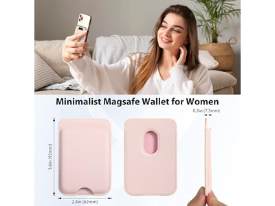 Magnetisk tegnebog kompatibel med MagSafe 2-pack-kortholder til iPhone