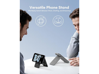 Magnetisk tegnebog til iPhone med justerbar stativ og kortholder