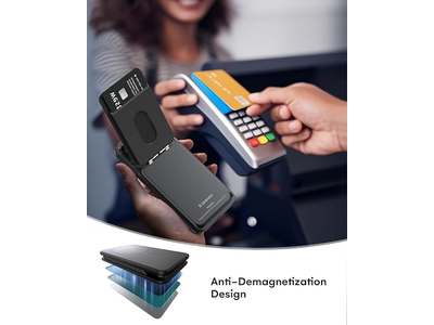 Magnetisk tegnebog til iPhone med justerbar stativ og kortholder