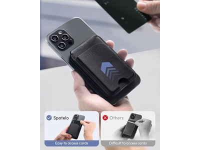Magnetisk tegnebog til iPhone med justerbar stativ og RFID -blokering