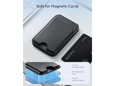 Magnetisk tegnebog til iPhone med justerbar stativ og RFID -blokering