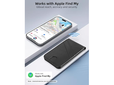 Magnetisk tegnebog til iPhone med Find min 6 -kortholder RFID -blokering