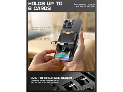 Magnetisk tegnebog står for iPhone med RFID -blokering og kortholder