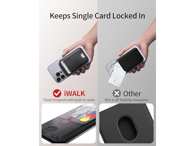 Magnetisk tegnebog med RFID blokerer 5 kortholder og justerbar stativ