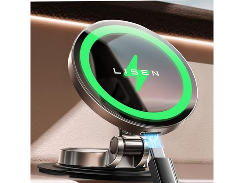 MagSafe Car Mount Charger, 15W Hurtig opladning af magnetisk trådløs biloplader