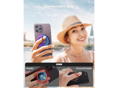 Magsafe telefongreb Magnetisk ringholder med justerbar stativ Colorf