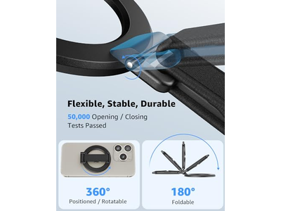 Magsafe telefongreb med fingerrem aftagelige magsafe ringholder