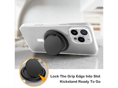 Telefongreb til magsafe magnetisk stativ en finger pop og snap sort